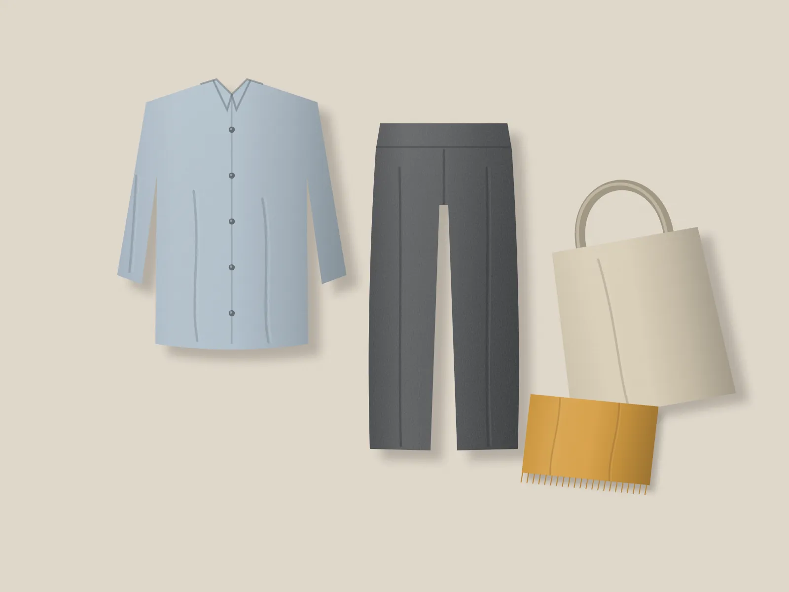 Styled set with 4 shoppable products